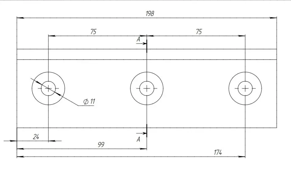 Контрнож для измельчителя DH-50 DH-40 DWC-50 DWC-40 Boxer DWS FRD - миниатюра 4